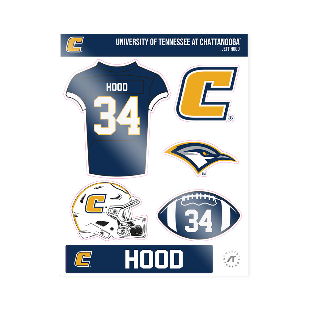 UTC - NCAA Football : Jett Hood - Sticker Sheet-0