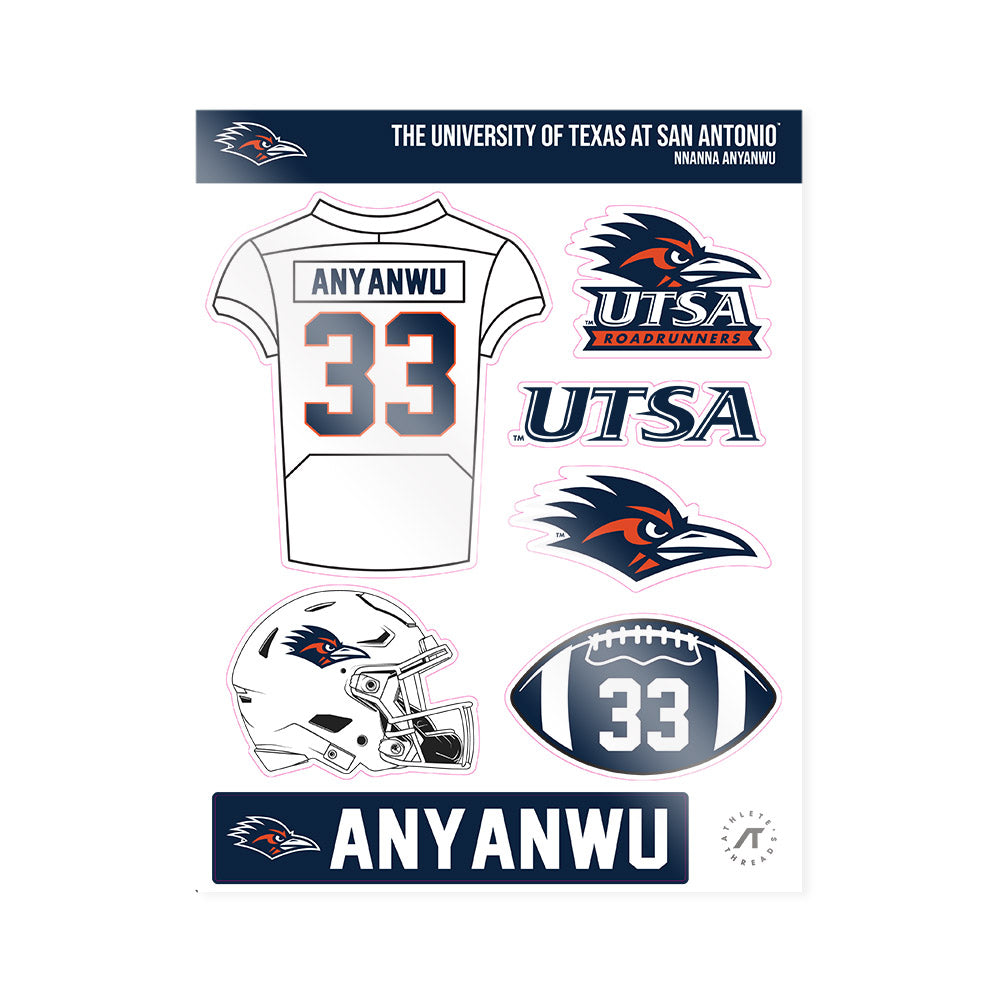 UTSA - NCAA Football : Nnanna Anyanwu - Sticker Sheet-0