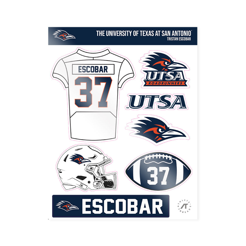 UTSA - NCAA Football : Tristan Escobar - Sticker Sheet-0
