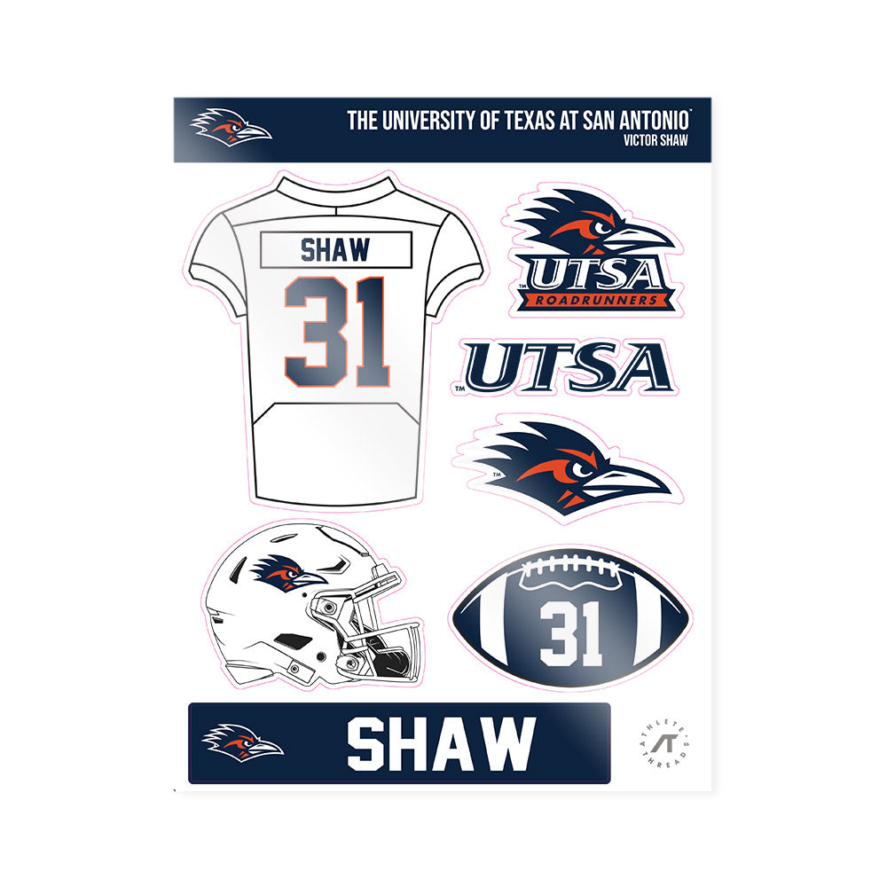 UTSA - NCAA Football : Victor Shaw - Sticker Sheet-0