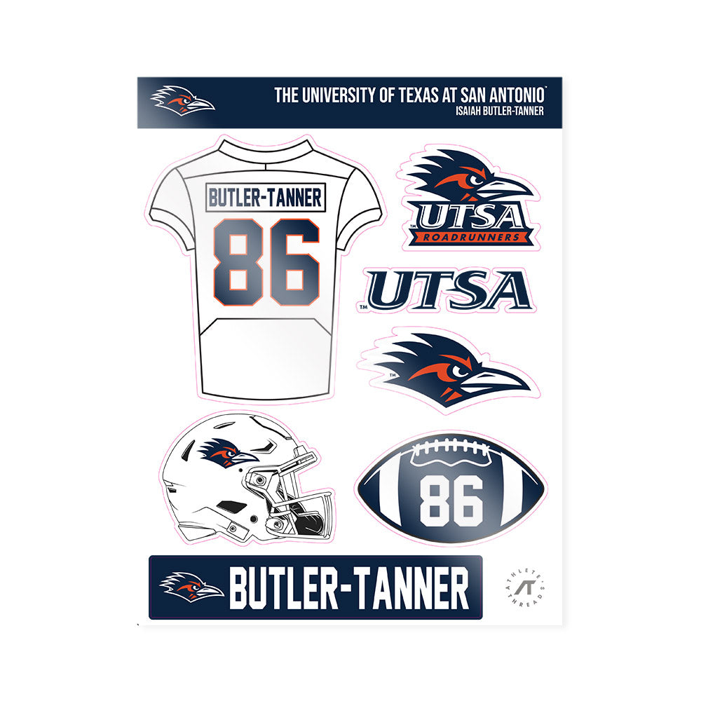 UTSA - NCAA Football : Isaiah Butler-Tanner - Sticker Sheet-0