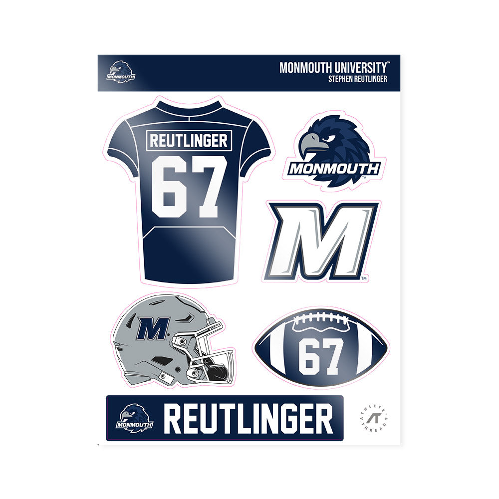 Monmouth - NCAA Football : Stephen Reutlinger - Sticker Sheet-0