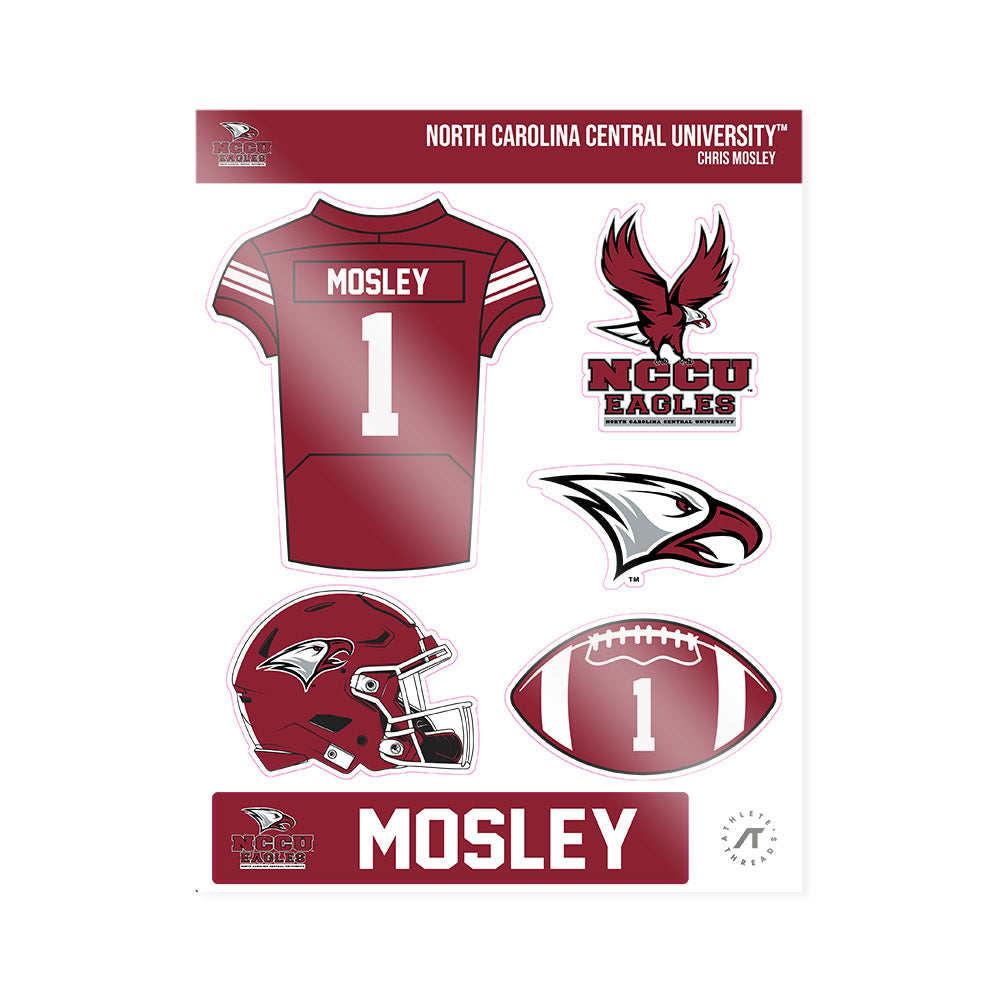 NCCU - NCAA Football : Chris Mosley - Sticker Sheet-0