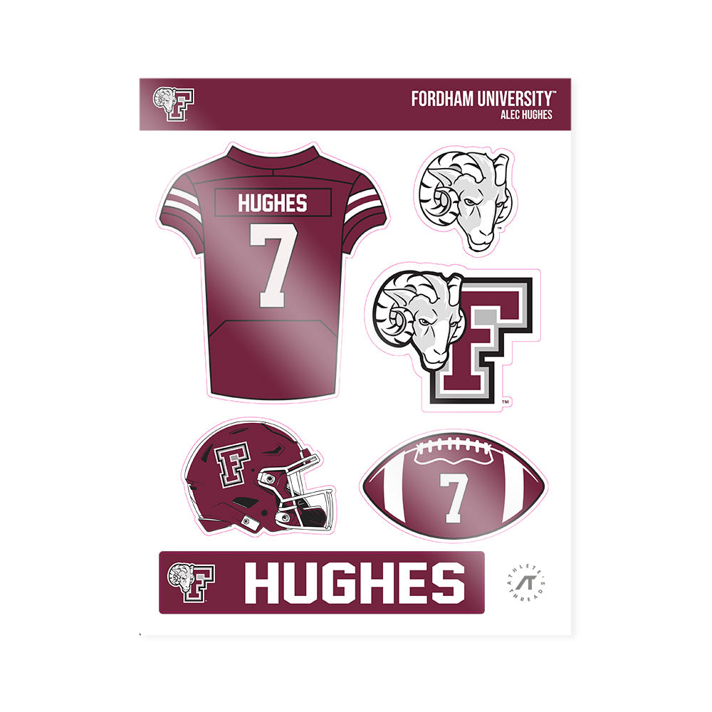 Fordham - NCAA Football : Alec Hughes - Sticker Sheet-0