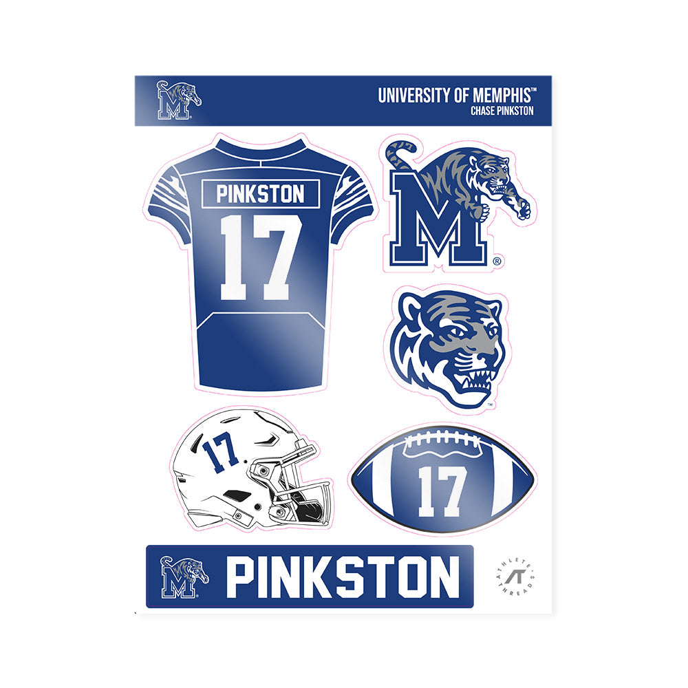 Memphis - NCAA Football : Chase Pinkston - Sticker Sheet-0