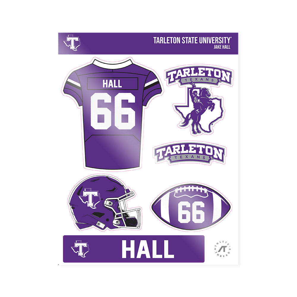 Tarleton State - NCAA Football : Jake Hall - Sticker Sheet-0