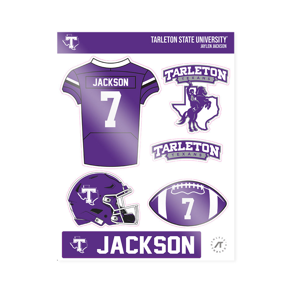 Tarleton State - NCAA Football : Jaylen Jackson - Sticker Sheet-0