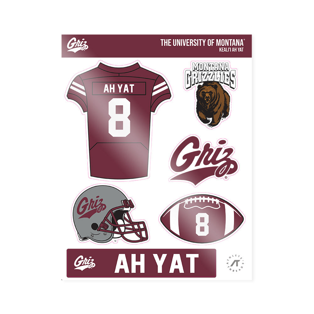 Montana - NCAA Football : Keali'i Ah Yat - Sticker Sheet-0