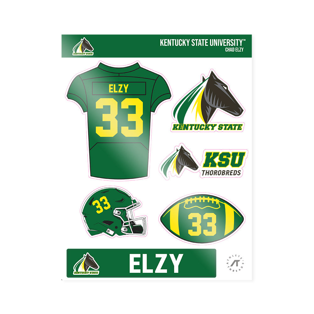 KYSU - NCAA Football : Chad Elzy - Sticker Sheet-0