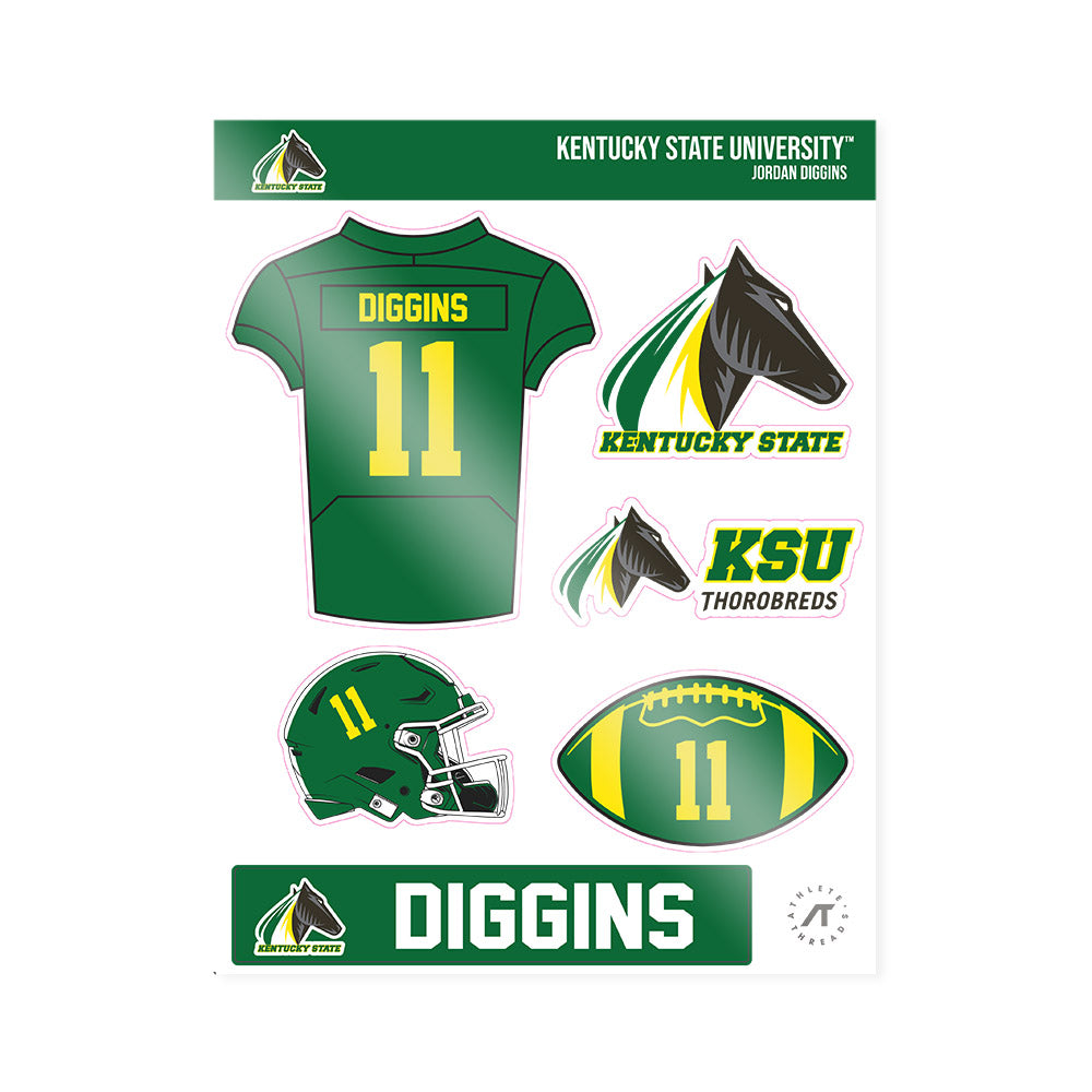 KYSU - NCAA Football : Jordan Diggins - Sticker Sheet-0