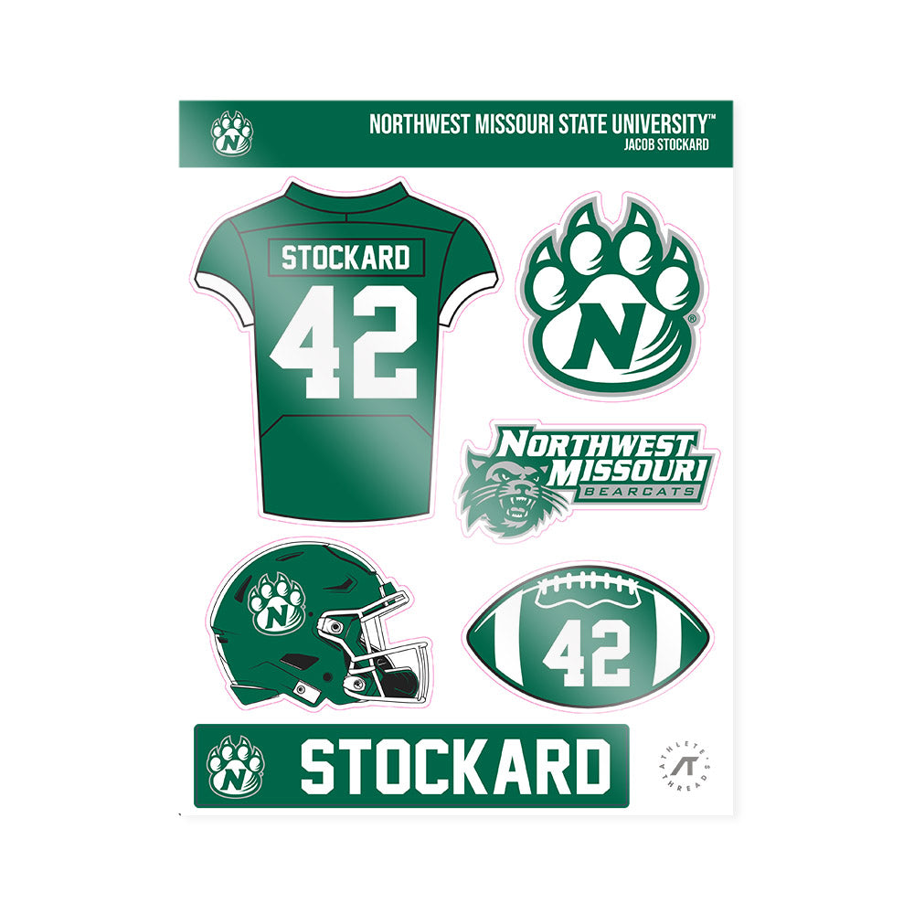 Northwest Missouri State - NCAA Football : Jacob Stockard - Sticker Sheet-0