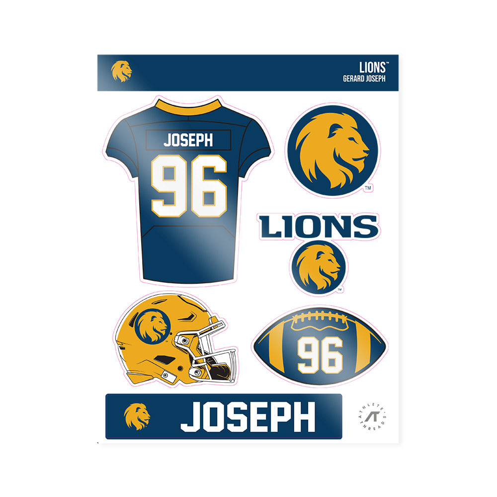 Texas A&M Commerce - NCAA Football : Gerard Joseph - Sticker Sheet-0