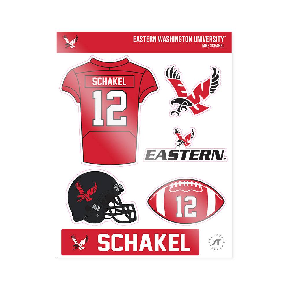 Eastern Washington - NCAA Football : Jake Schakel - Sticker Sheet-0
