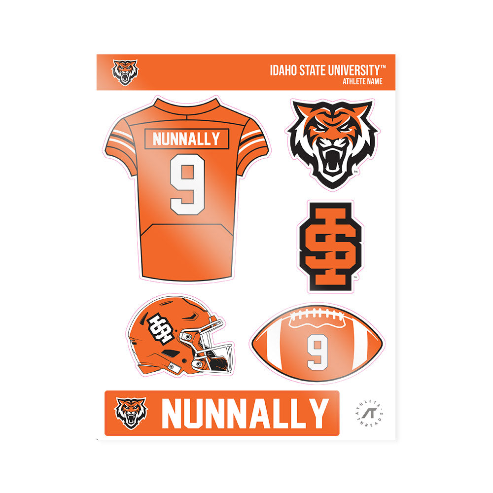 Idaho State - NCAA Football : Tsion Nunnally - Sticker Sheet-0