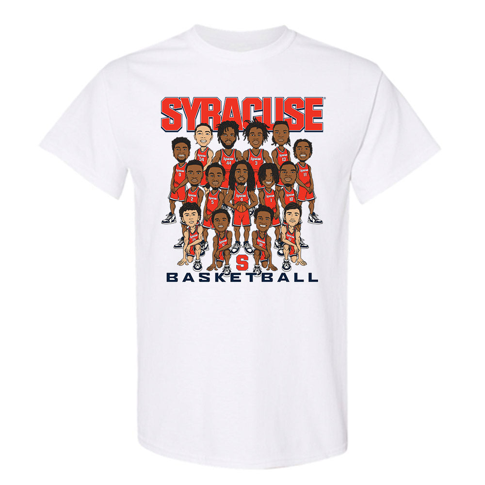 Syracuse - NCAA Men's Basketball : - Team Caricature T-Shirt-0