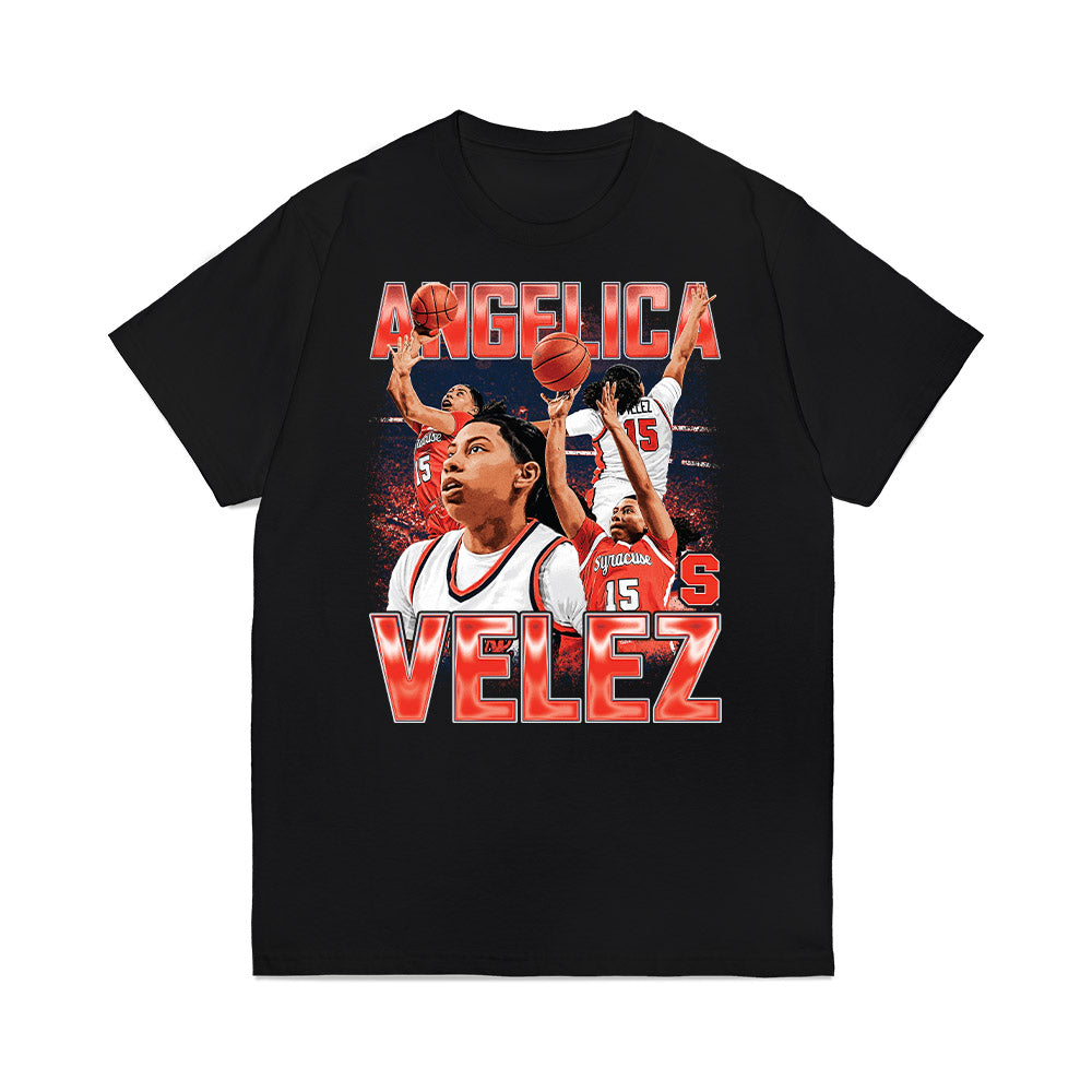 Syracuse - NCAA Women's Basketball : Angelica Velez - Premium T-Shirt-0