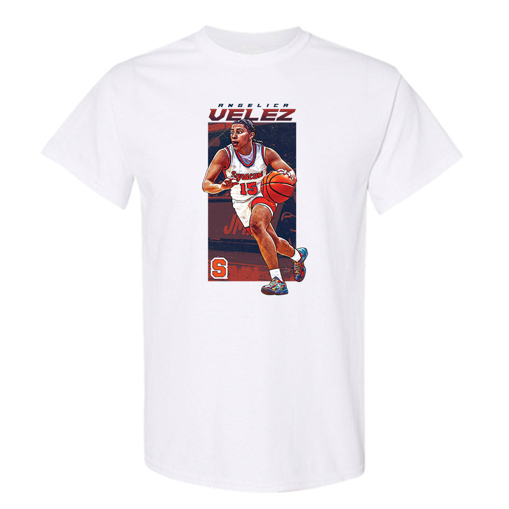 Syracuse - NCAA Women's Basketball : Angelica Velez - Individual Caricature T-Shirt-0
