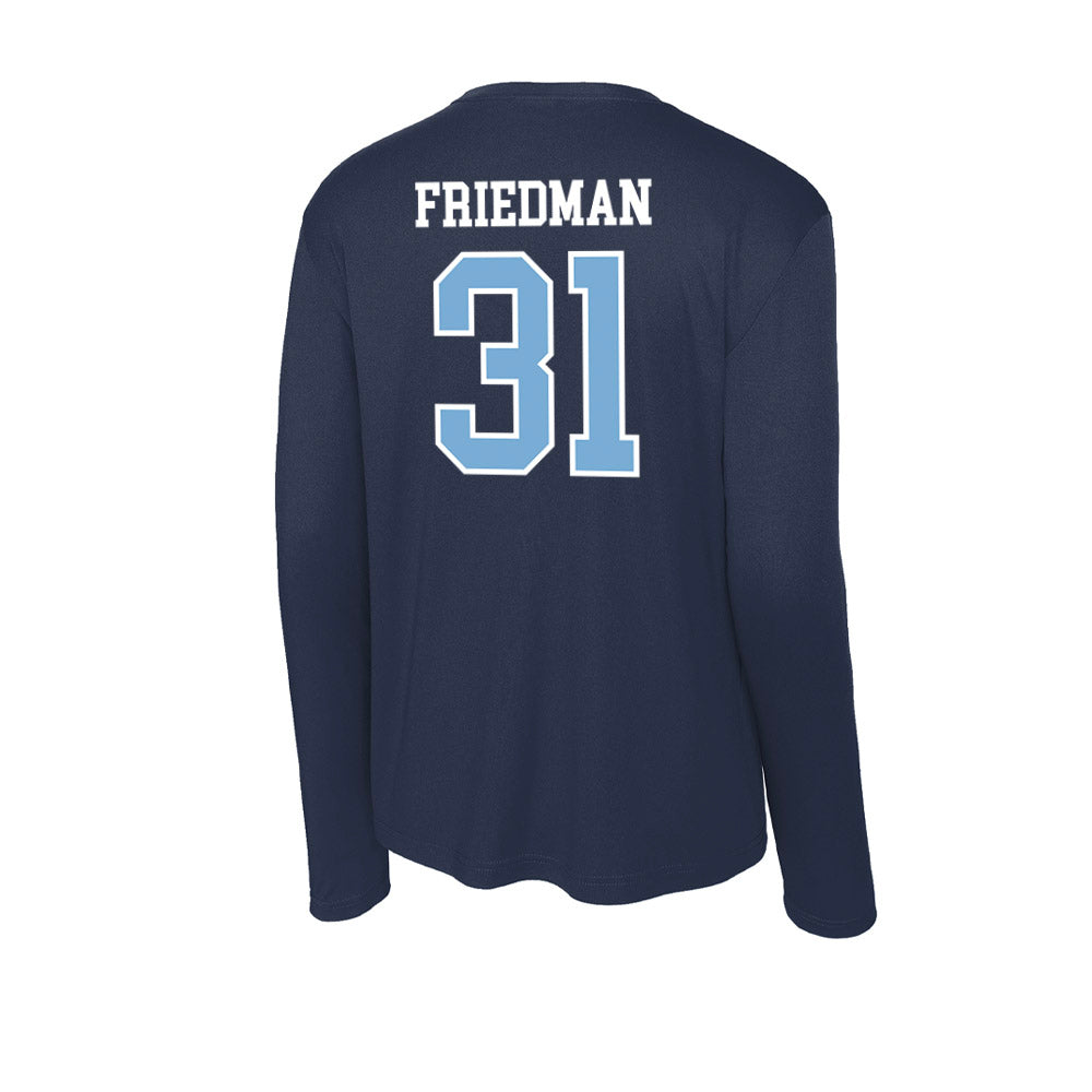 UNC - NCAA Men's Lacrosse : Caswell Friedman - Activewear Long Sleeve T-Shirt-1