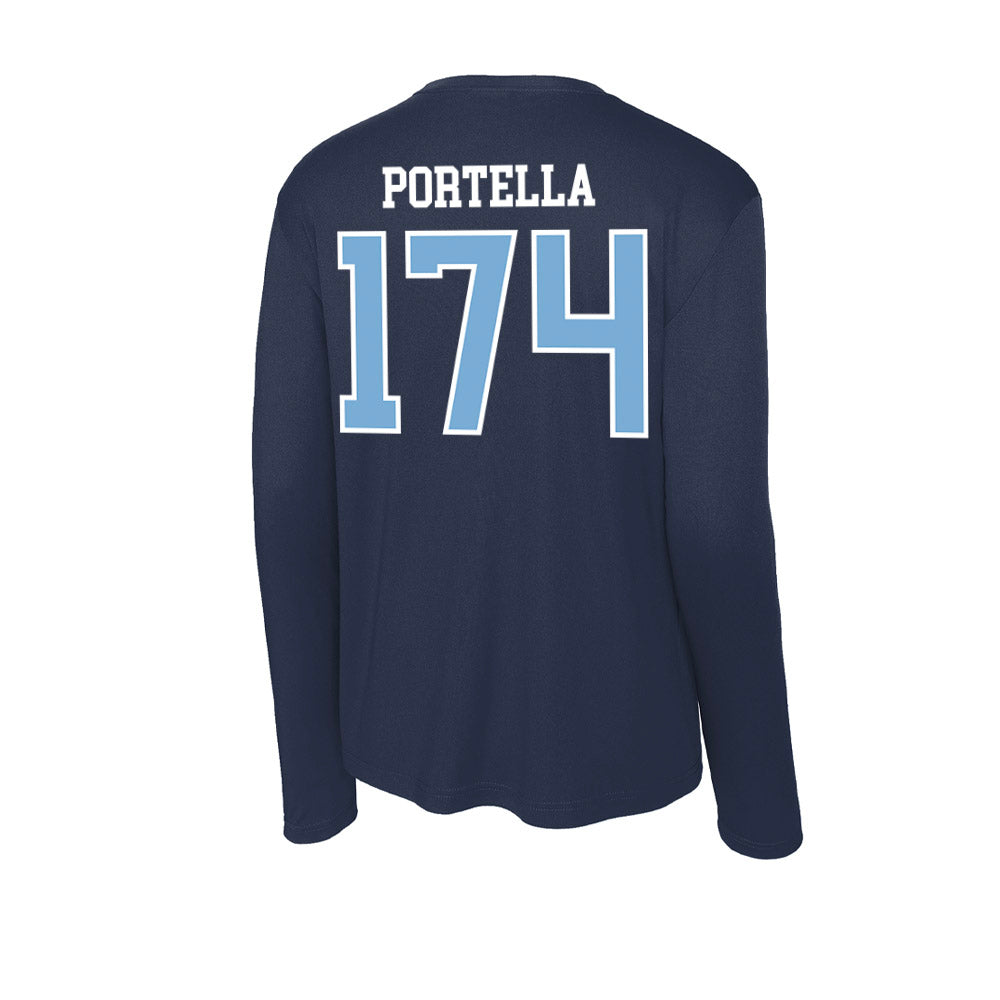 UNC - NCAA Wrestling : Sabino Portella - Activewear Long Sleeve T-Shirt-1