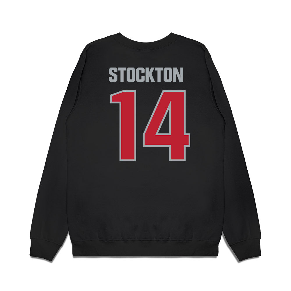 Georgia - NCAA Football : Gunner Stockton - Fleece Crewneck Sweatshirt-1