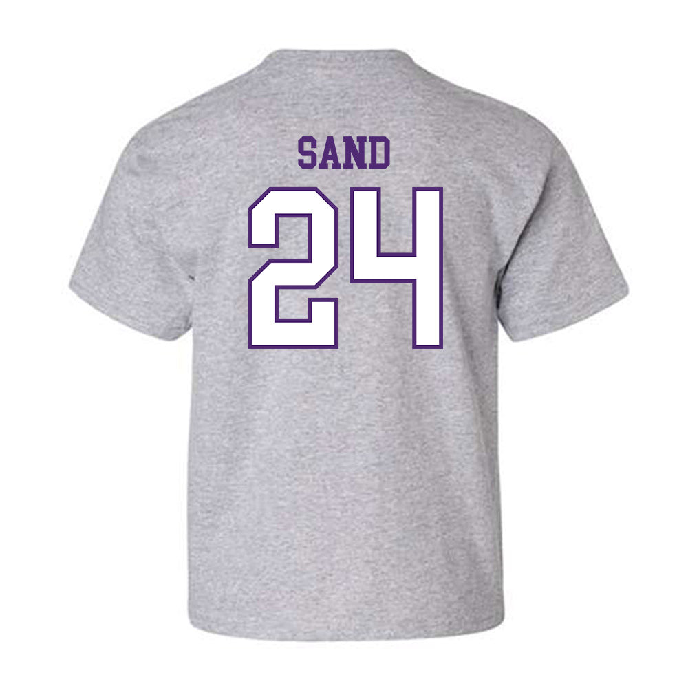 UST - NCAA Women's Basketball : Alyssa Sand - Youth T-Shirt-1