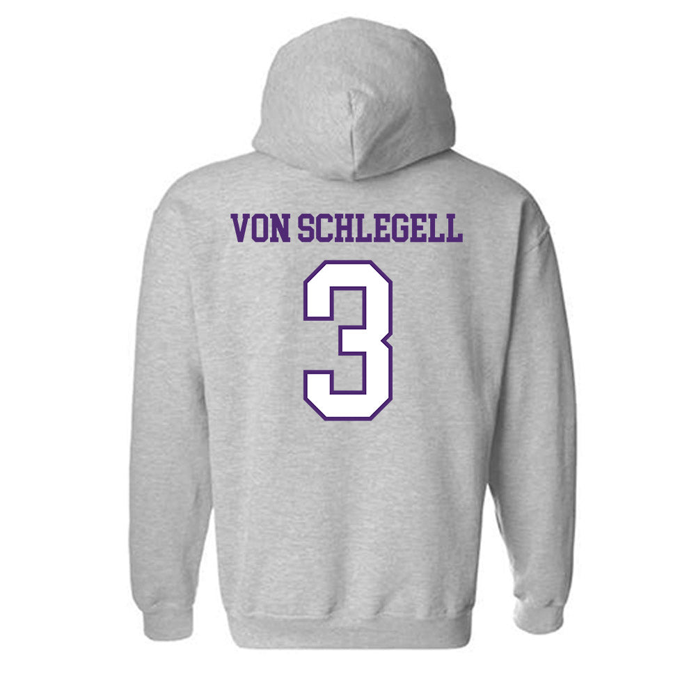 UST - NCAA Baseball : Zan von Schlegell - Hooded Sweatshirt-1