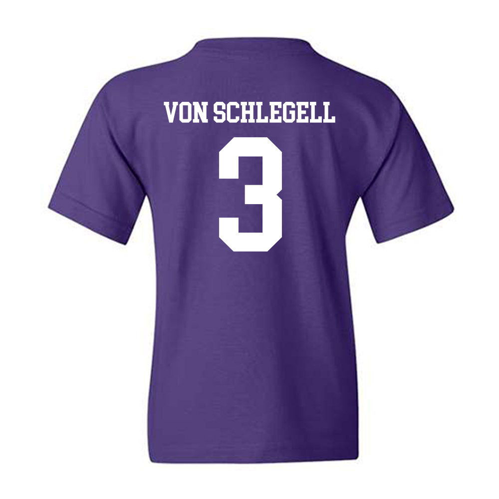 UST - NCAA Baseball : Zan von Schlegell - Youth T-Shirt-1
