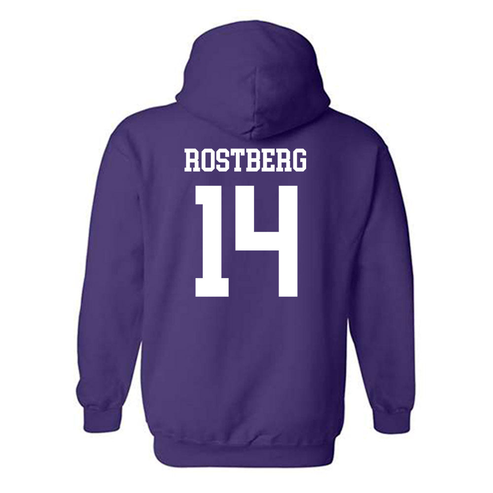 UST - NCAA Football : Michael Rostberg - Hooded Sweatshirt-1