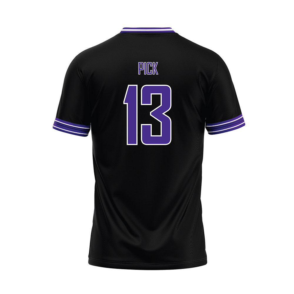 Sioux Falls - NCAA Baseball : Ashton Pick - Black Baseball Jersey-1