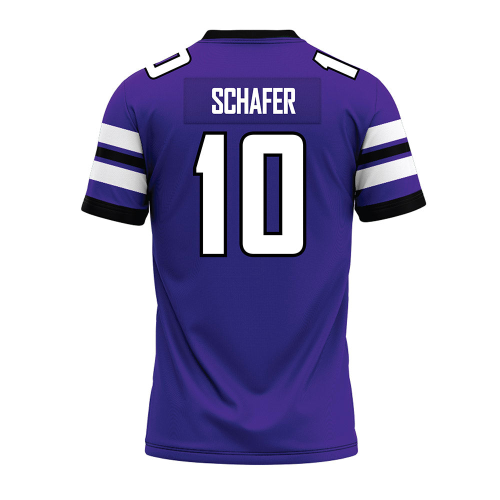 Sioux Falls - NCAA Football : Tate Schafer - Purple Premium Football Jersey-1