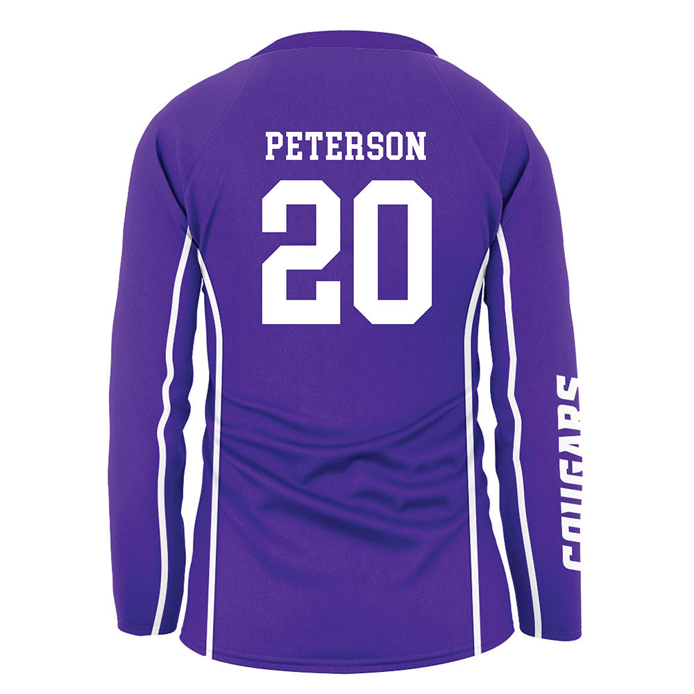 Sioux Falls - NCAA Women's Volleyball : Hollie Peterson - Purple Volleyball Jersey-1