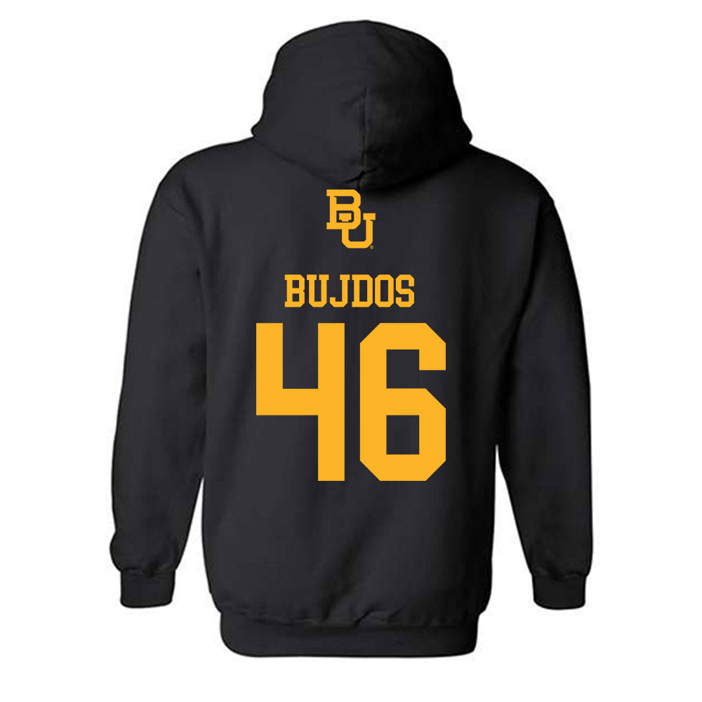 Baylor - NCAA Acrobatics & Tumbling : PJ Bujdos - Classic Shersey Hooded Sweatshirt-1