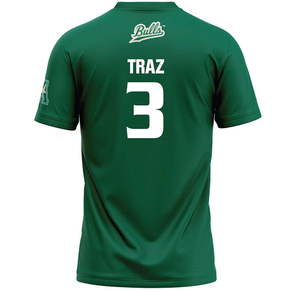 USF - NCAA Women's Lacrosse : Elle Traz - Green Lacrosse Jersey -1