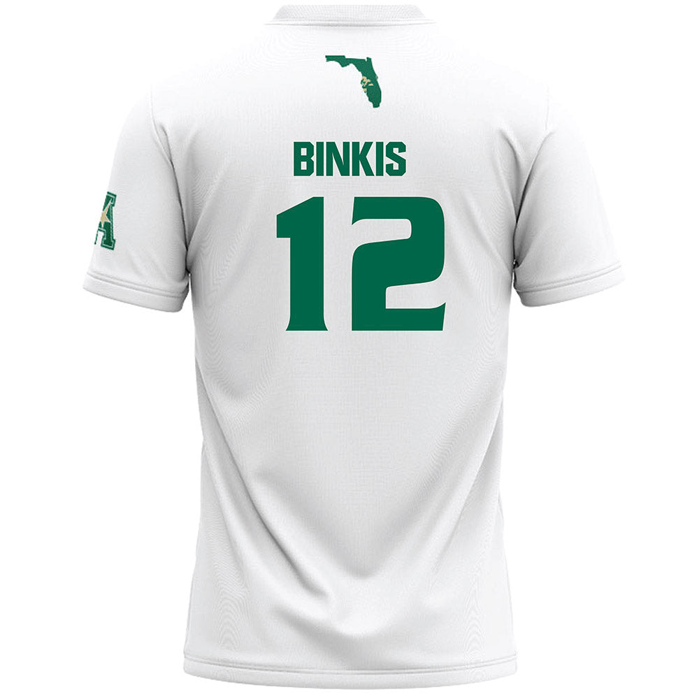USF - NCAA Women's Lacrosse : Jena Binkis - White Lacrosse Jersey -1