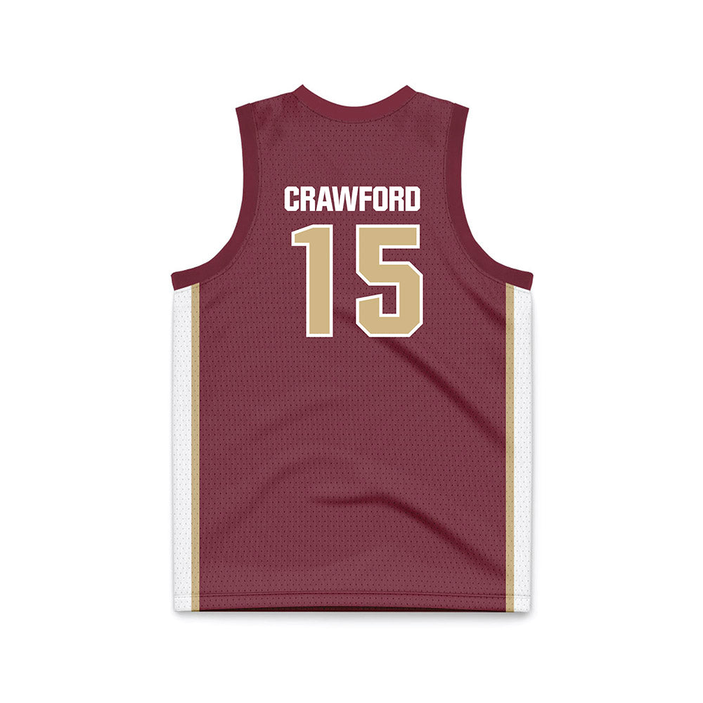 FSU - NCAA Men's Basketball : Jalen Crawford - Garnet Basketball Jersey-1