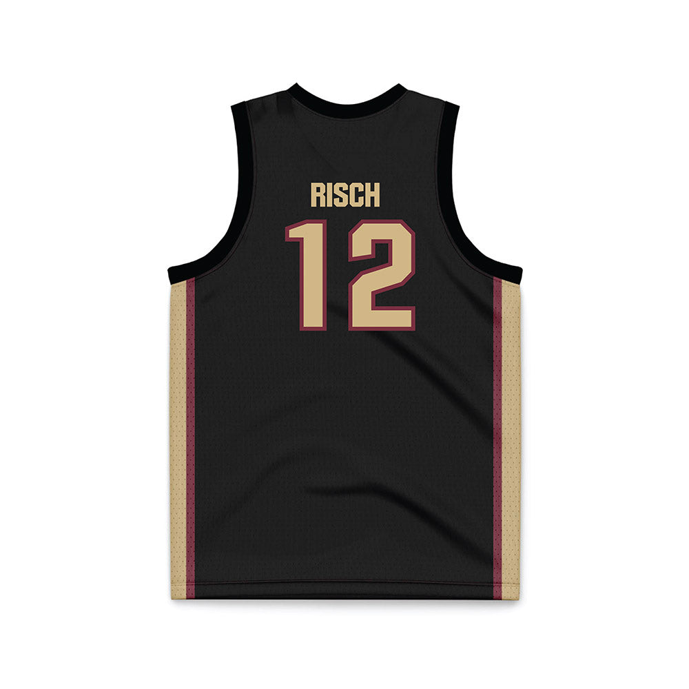 FSU - NCAA Women's Basketball : Emma Risch - Black Basketball Jersey-1