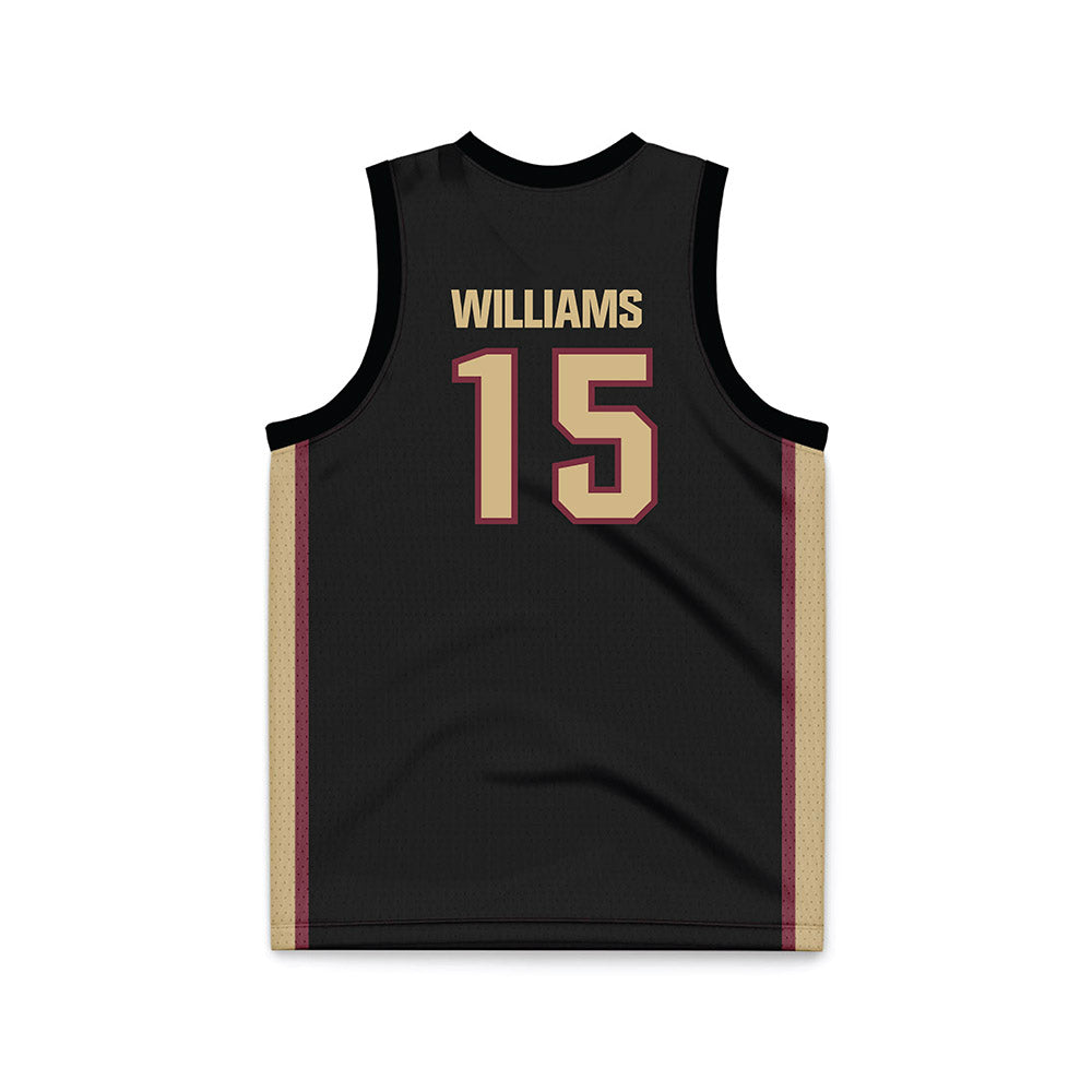 FSU - NCAA Women's Basketball : Sole Williams - Black Basketball Jersey-1