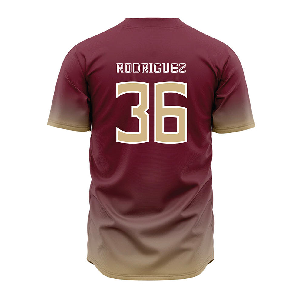 FSU - NCAA Baseball : Mookie Rodriguez - Garnet Jersey-1