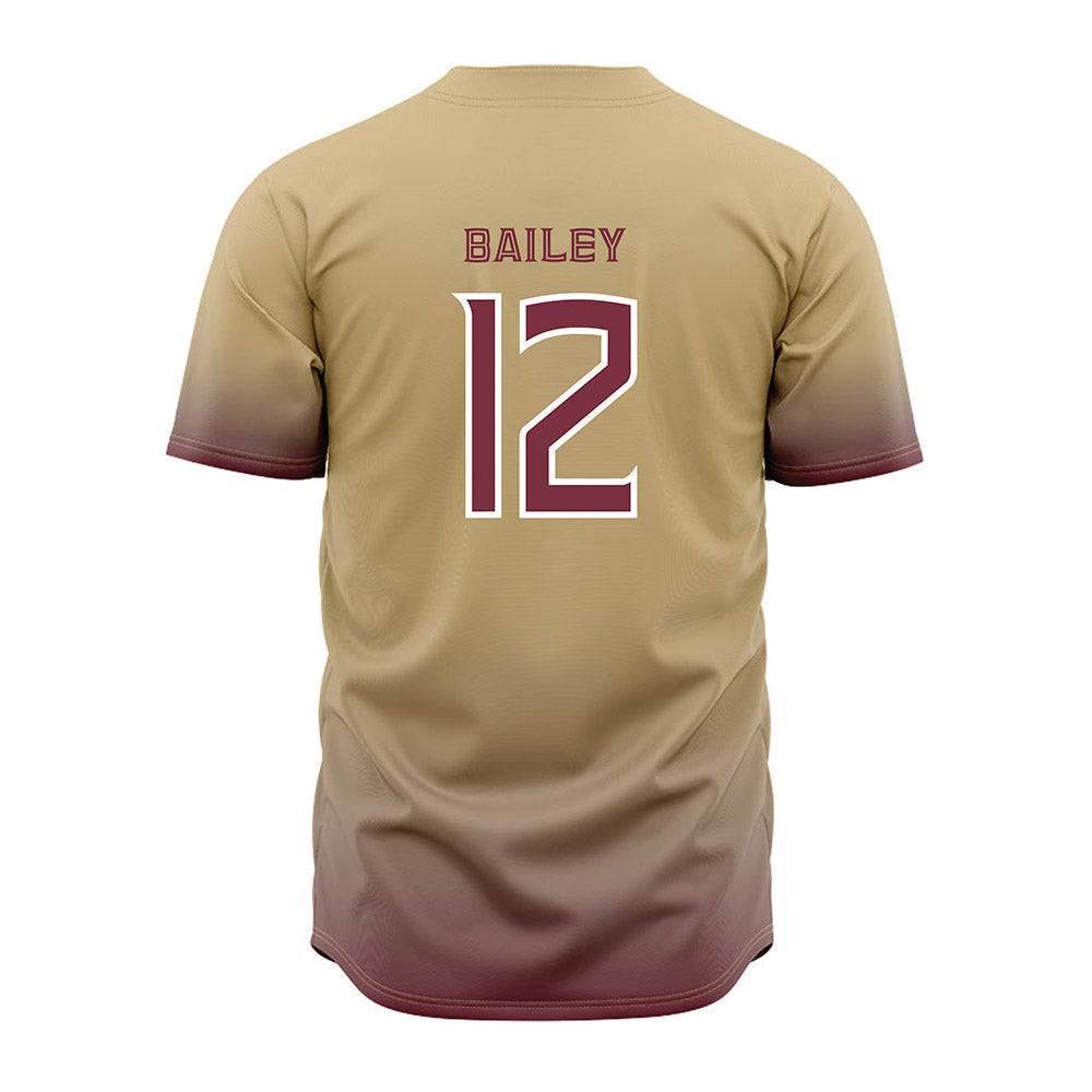 FSU - NCAA Baseball : Myles Bailey - Cream Jersey-1