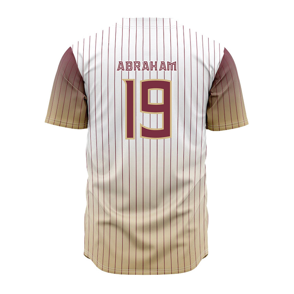 FSU - NCAA Baseball : John Abraham - Pinstripe Jersey-1