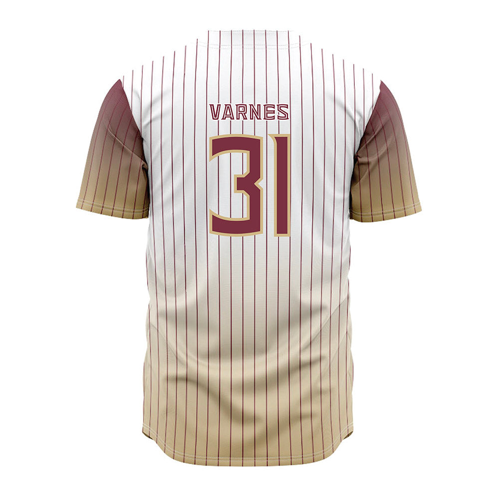FSU - NCAA Baseball : Braxton Varnes - Pinstripe Jersey-1
