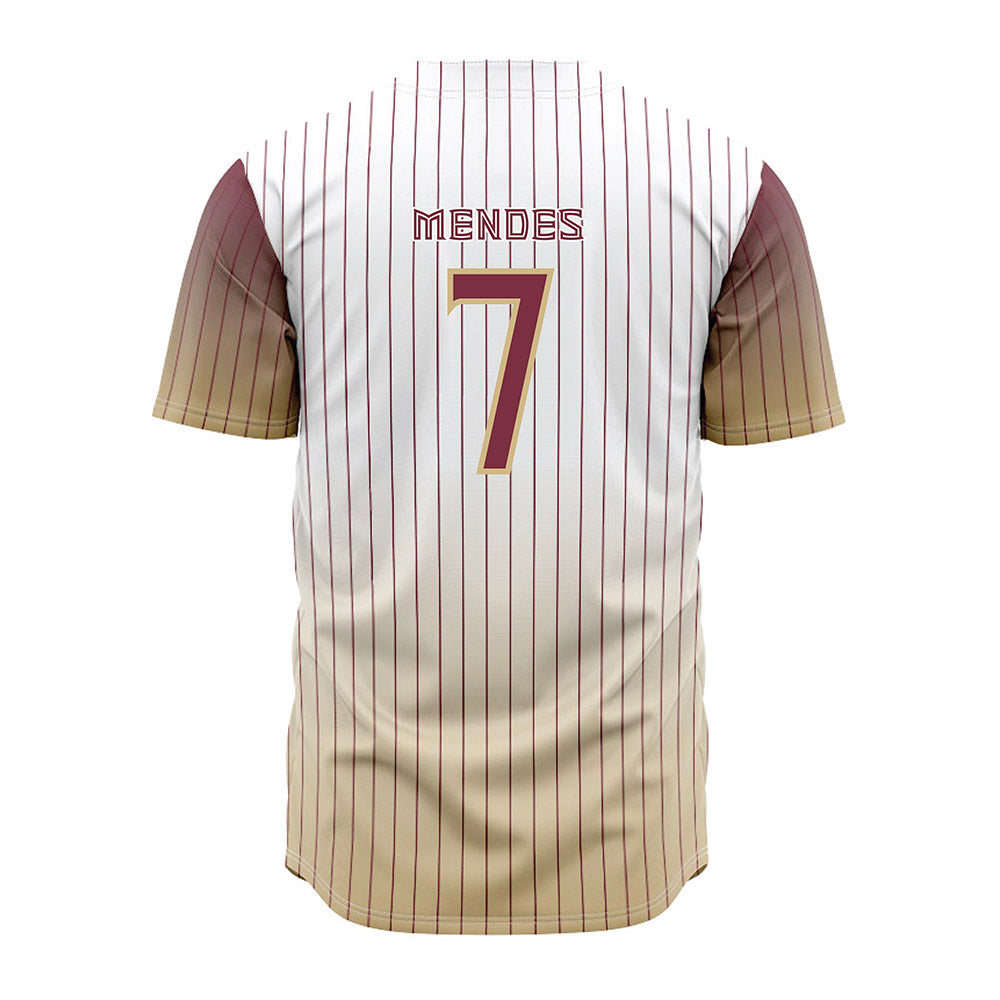 FSU - NCAA Baseball : Wes Mendes - Pinstripe Jersey-1