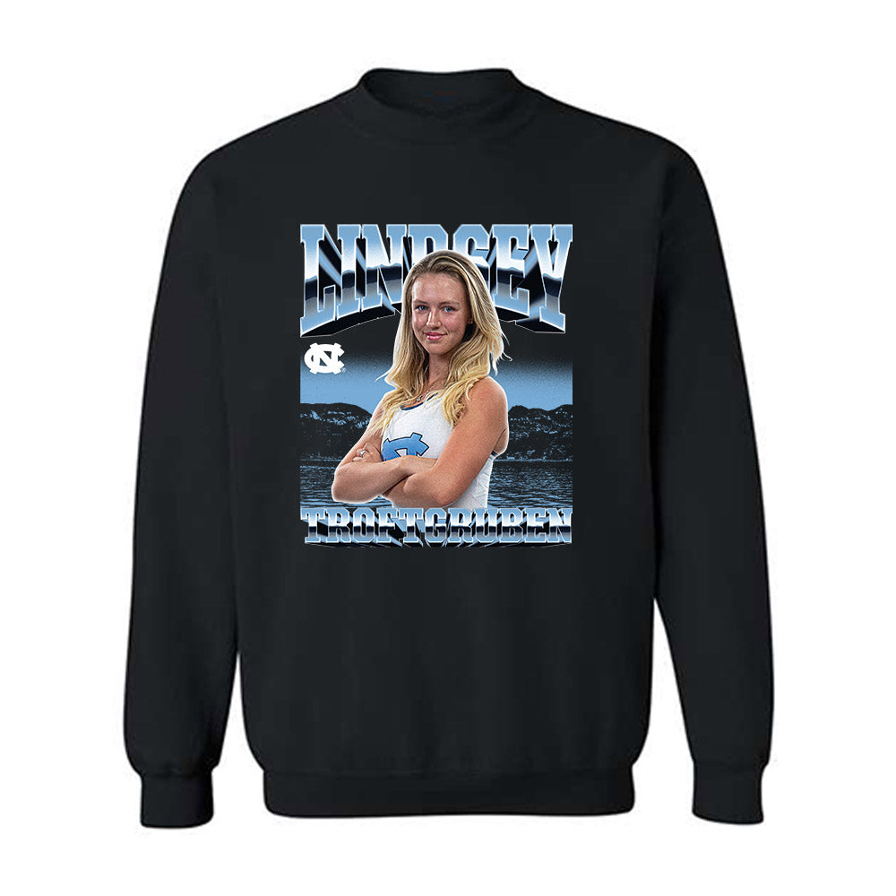 UNC - NCAA Women's Rowing : Lindsey Troftgruben - Player Collage Crewneck Sweatshirt-0