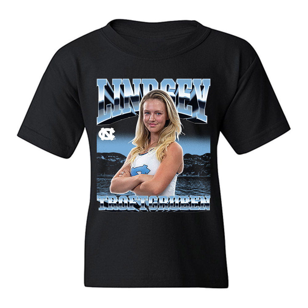 UNC - NCAA Women's Rowing : Lindsey Troftgruben - Player Collage Youth T-Shirt-0