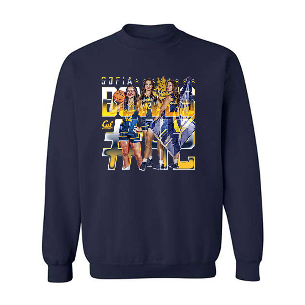 UC Berkeley - NCAA Women's Basketball : Sofia Bowes - Crewneck Sweatshirt-0