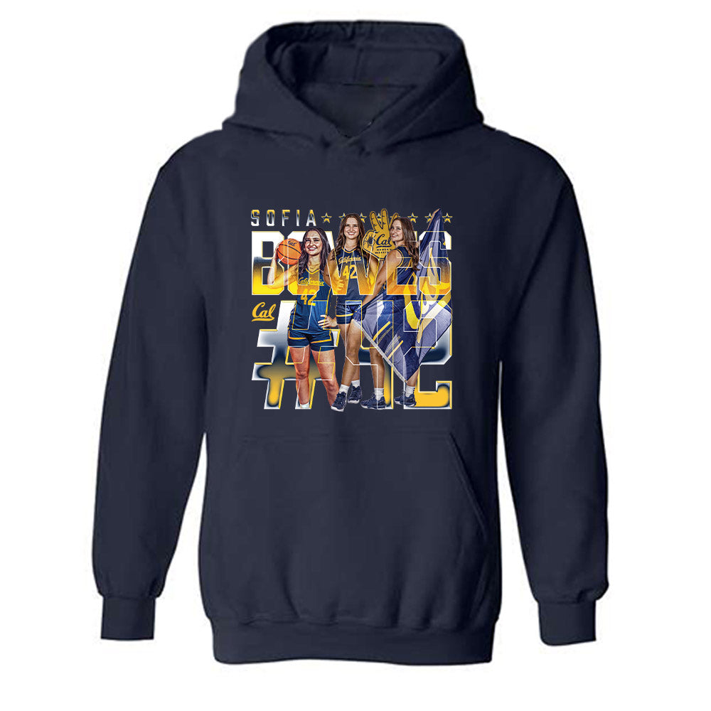 UC Berkeley - NCAA Women's Basketball : Sofia Bowes - Hooded Sweatshirt-0
