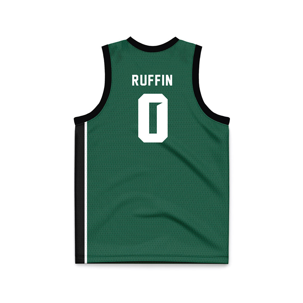Cleveland State - NCAA Women's Basketball : Queen Ruffin - Green Basketball Jersey-1