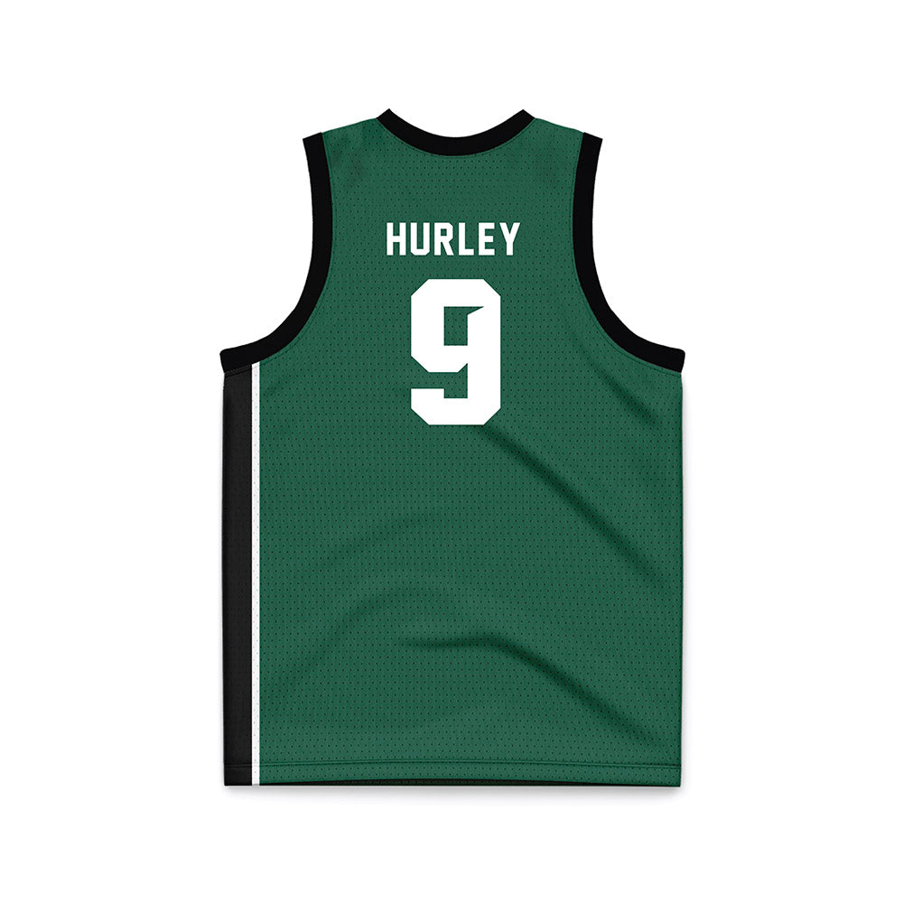 Cleveland State - NCAA Women's Basketball : Sarah Hurley - Green Basketball Jersey-1