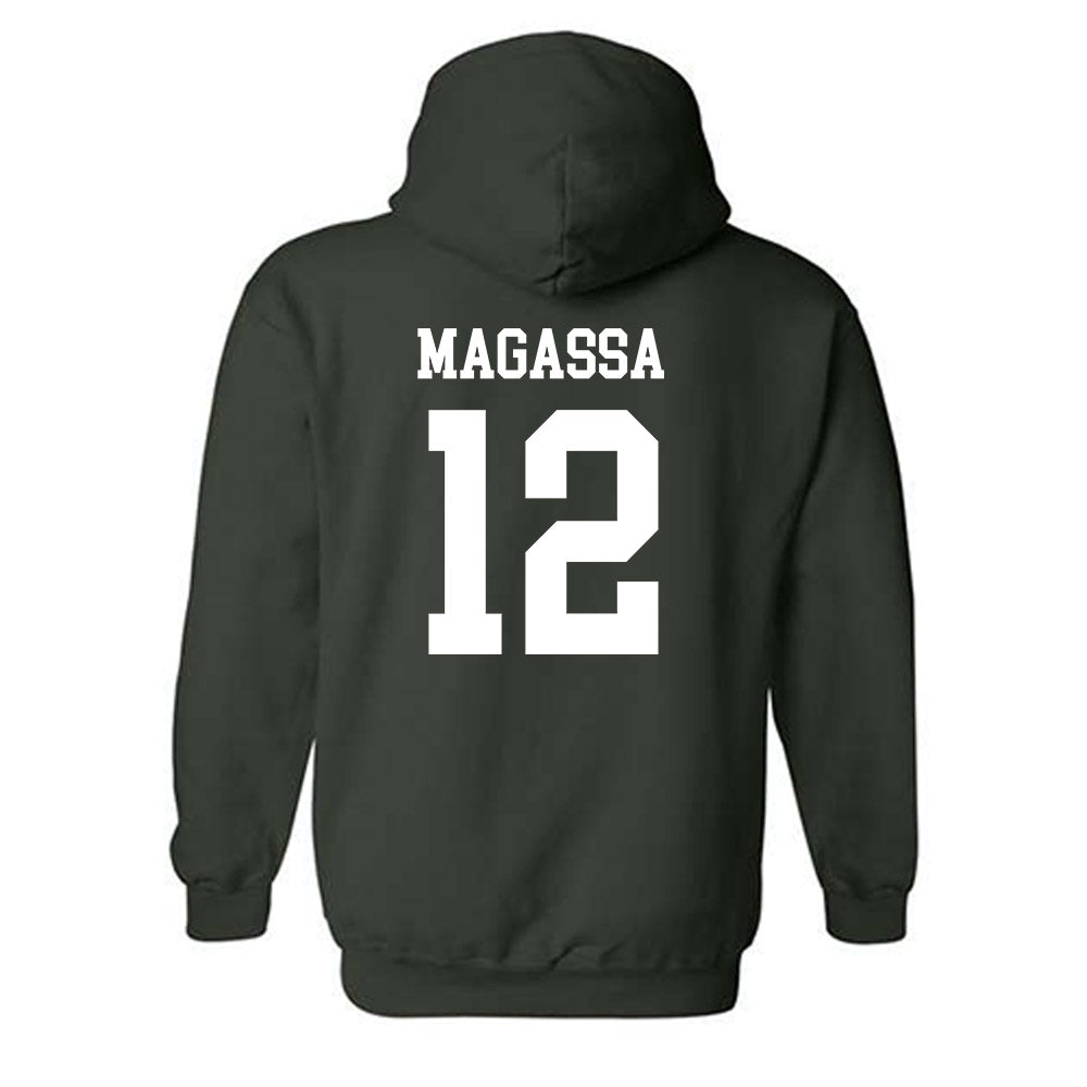 Cleveland State - NCAA Women's Basketball : Ayisse Magassa - Classic Shersey Hooded Sweatshirt-1