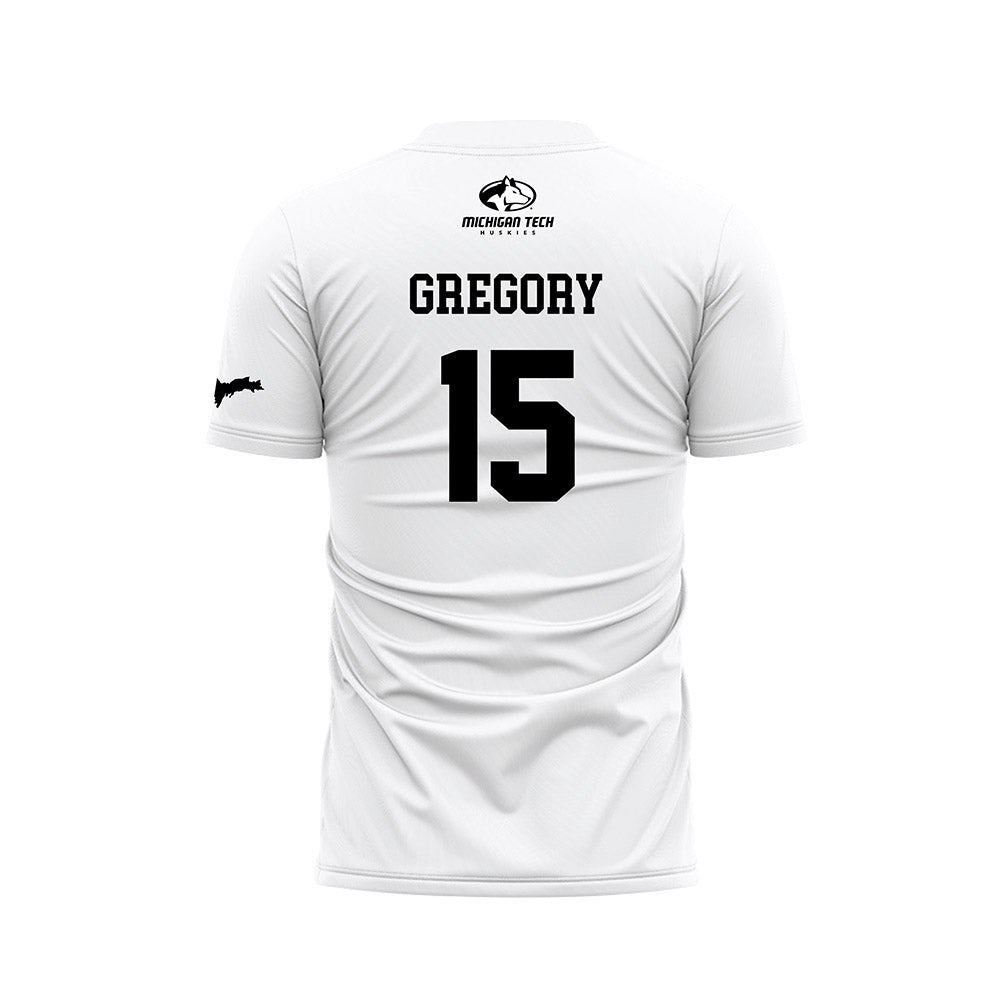 Michigan Tech - NCAA Women's Soccer : Amelia Gregory - White Soccer Jersey-1